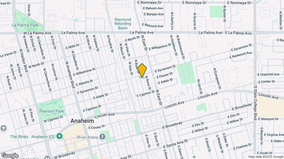 416 N Bush St Mapa y Detalles de la Ubicación