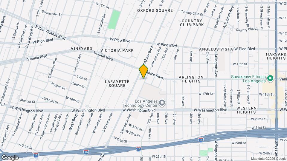 1637-1637 S Bronson Ave Mapa y Detalles de la Ubicación