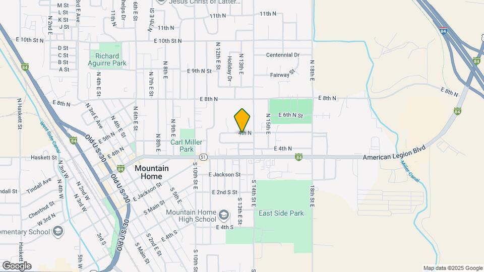 1325 E 5th N Map and Location Details