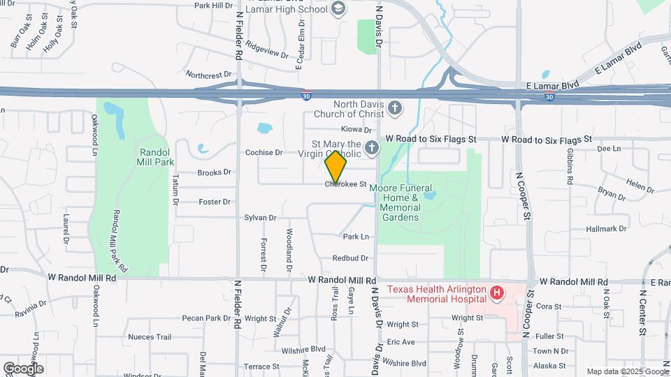 1316 Cherokee St Map and Location Details