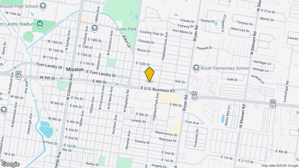 906 E Tom Landry St Mapa y Detalles de la Ubicación