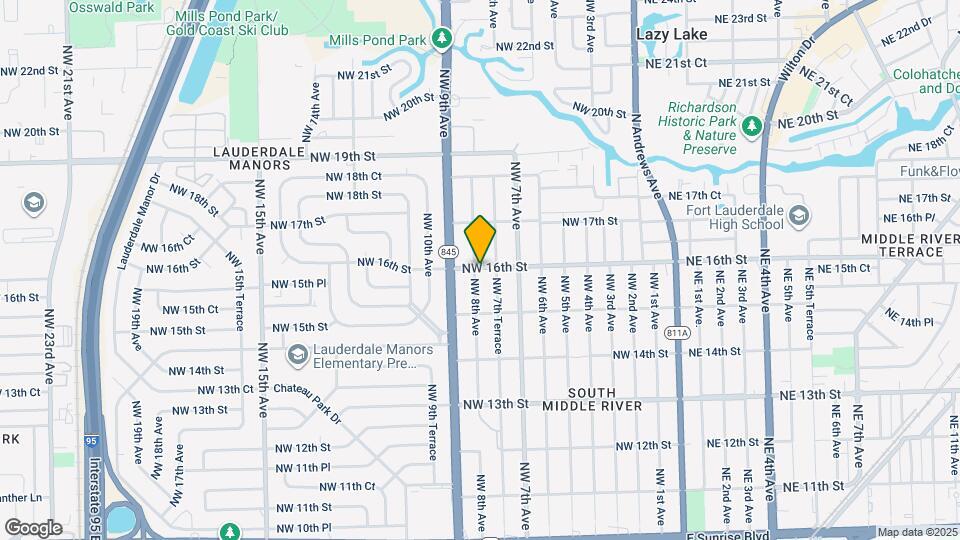 1544 NW 8th Ave Map and Location Details