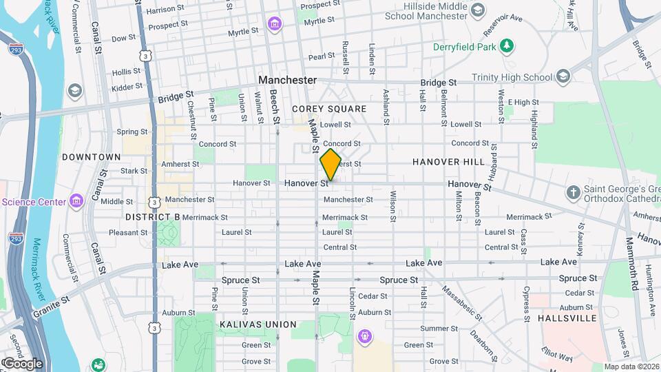 343 Hanover St Map and Location Details