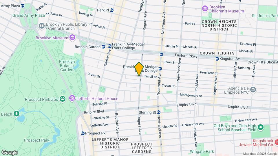 1116 Carroll St Mapa y Detalles de la Ubicación