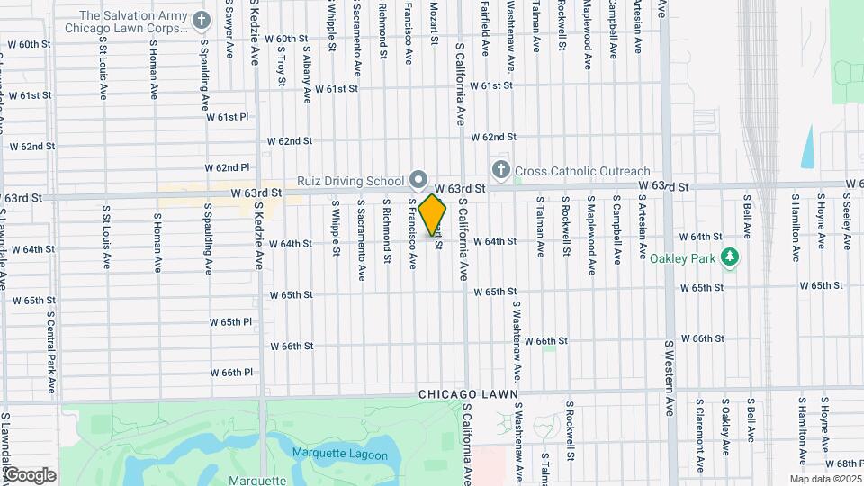 2837 W 64th St Map and Location Details