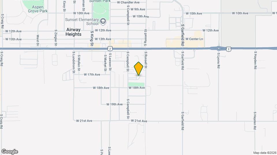 1649 S Campbell St Map and Location Details