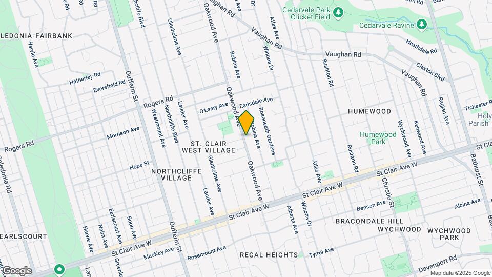 253 Oakwood Av Map and Location Details