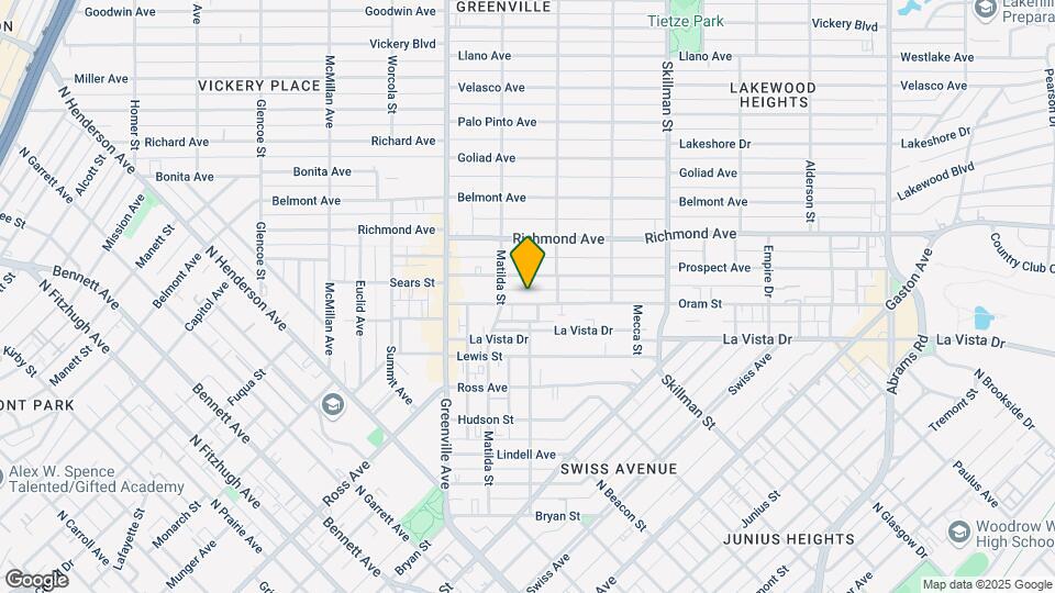 5825 Oram St Map and Location Details