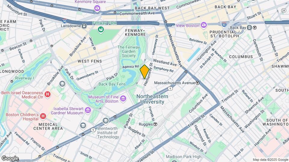 157-111 Hemenway St, Unit 100 Hemenway St #307 Map and Location Details