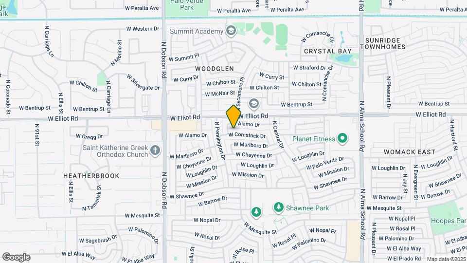 1534 W Comstock Dr Map and Location Details