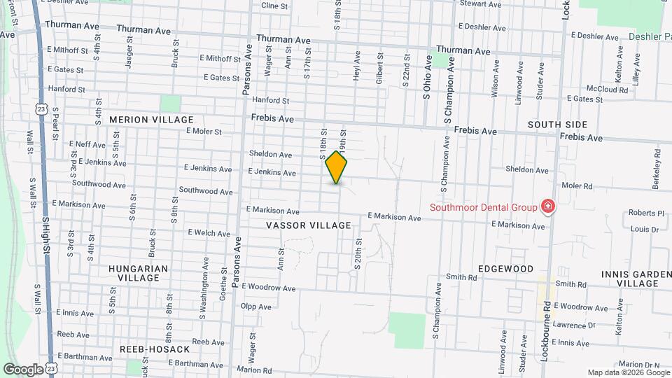 662 Southwood Avenue Mapa y Detalles de la Ubicación