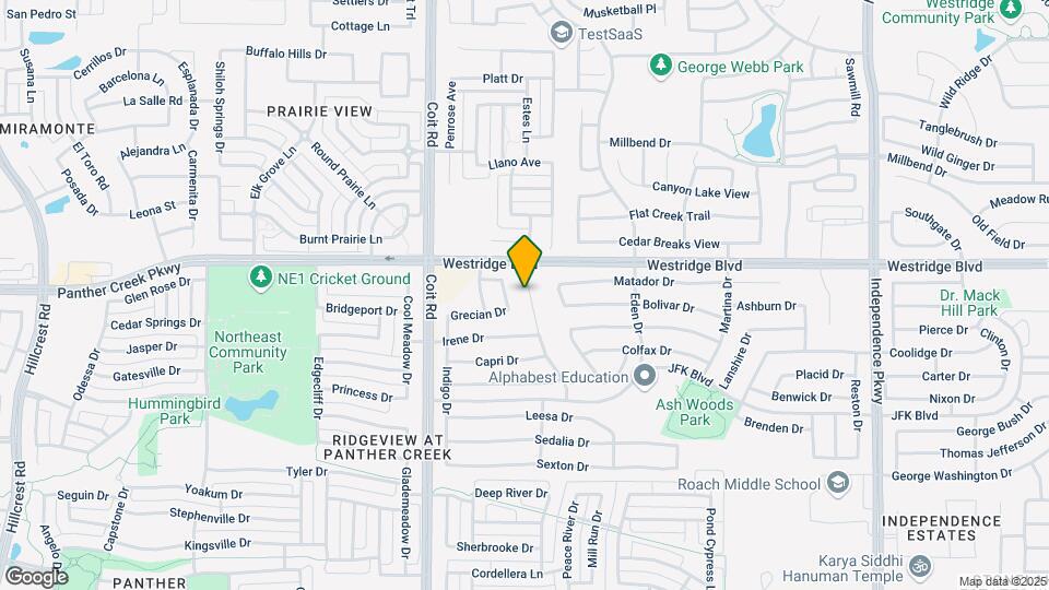 1808 Willard Dr Map and Location Details