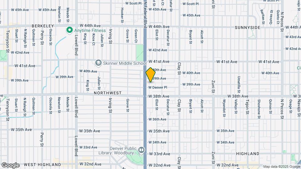 2965 W Denver Pl Map and Location Details