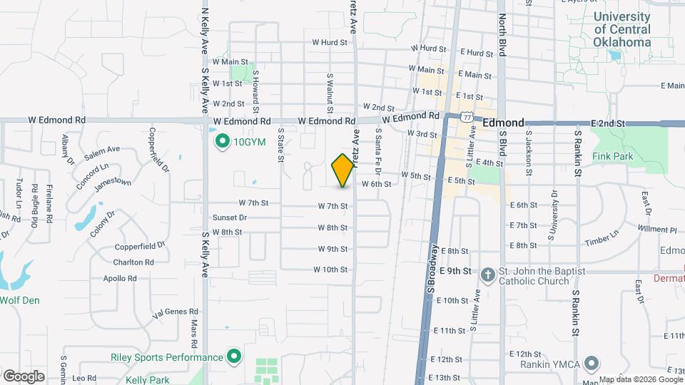 573 S Fretz Ave Map and Location Details