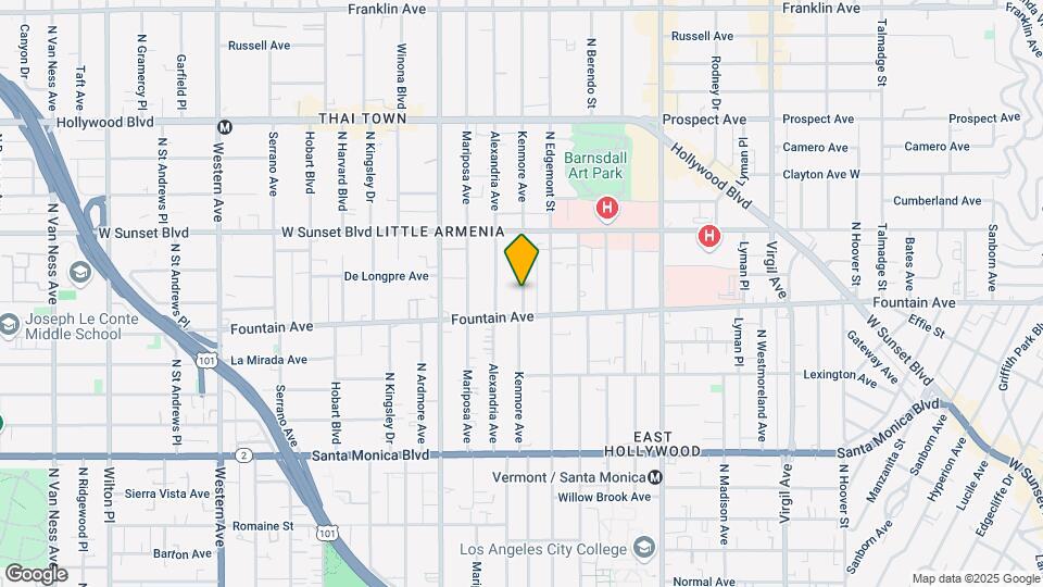 1339 N Kenmore Ave Map and Location Details