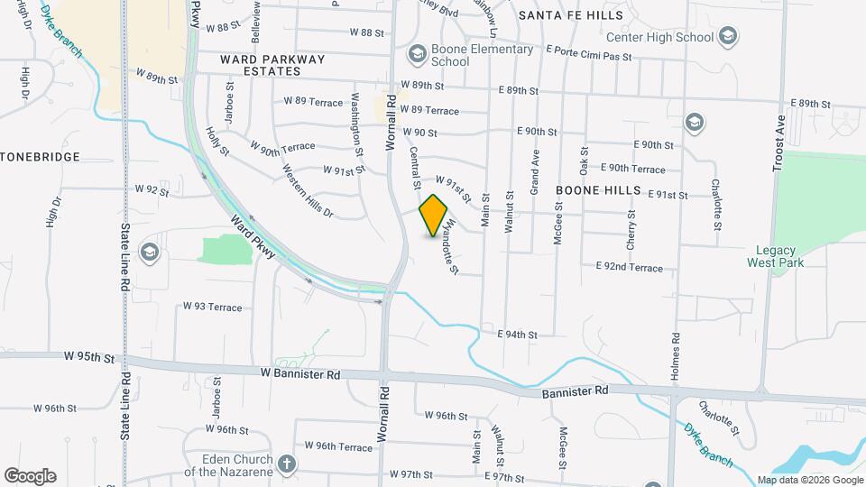 9219 Central St Map and Location Details