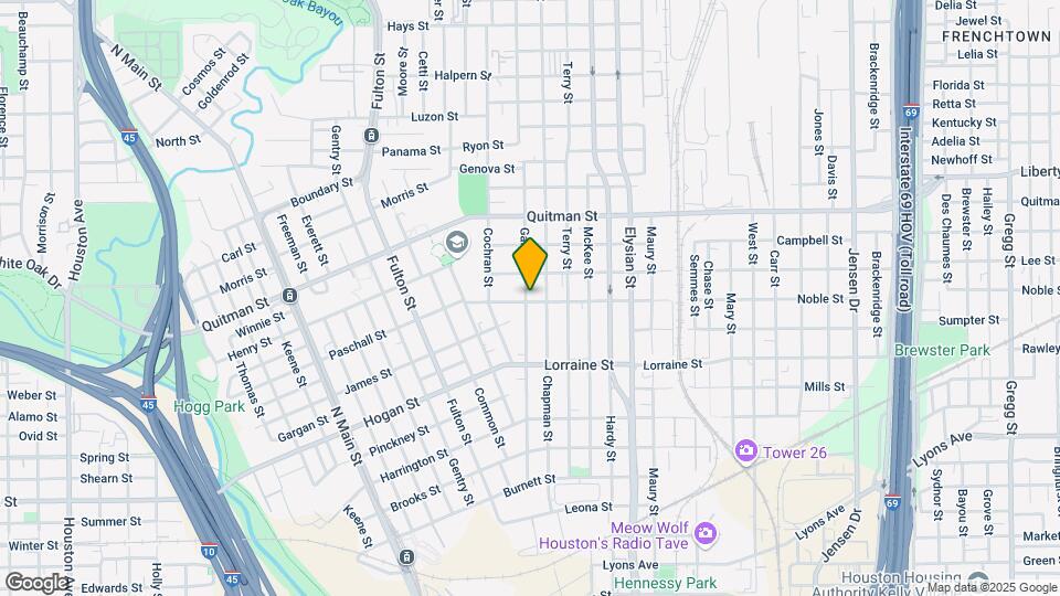 2102 Gano St Map and Location Details