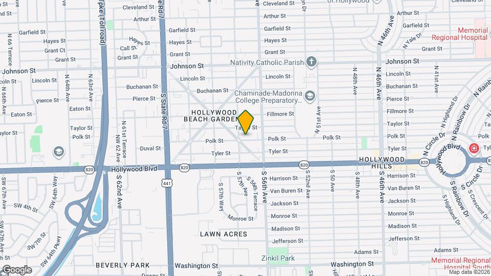 5631 Polk St Map and Location Details