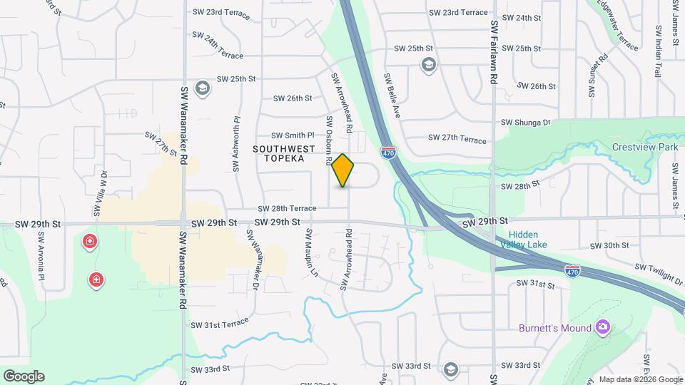 2745 SW Arrowhead Rd Map and Location Details