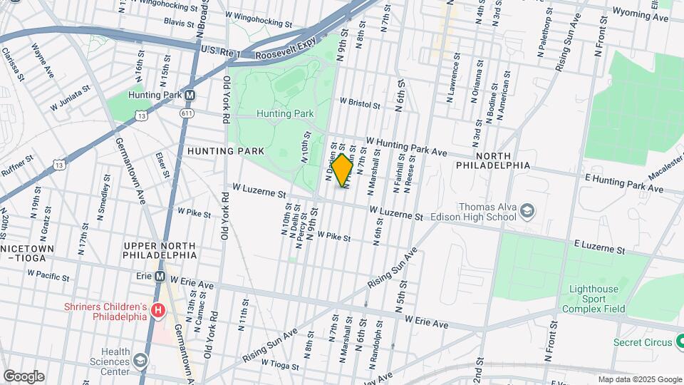 4022 N Franklin St Map and Location Details