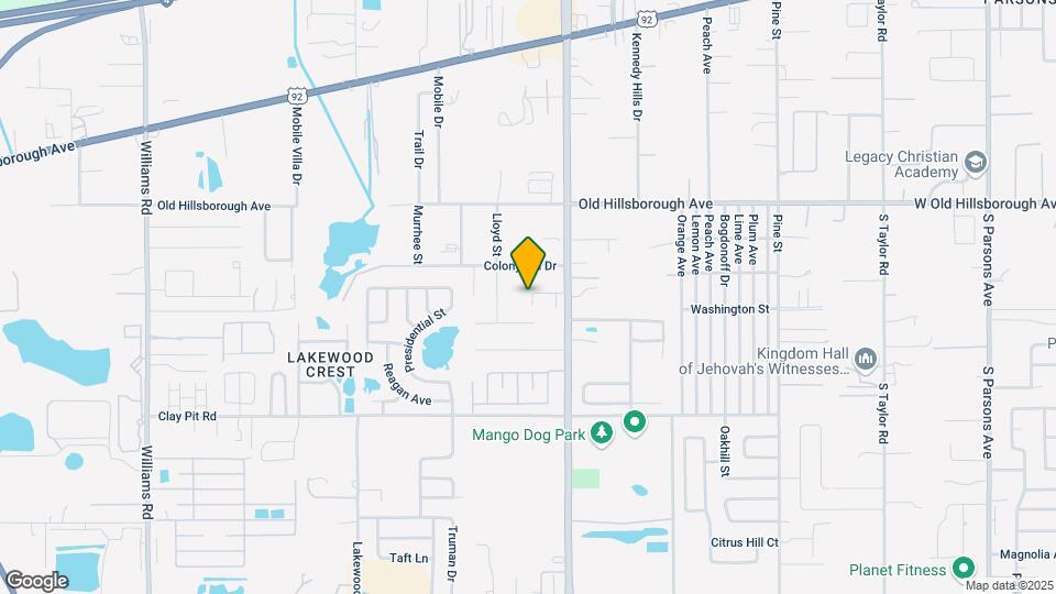 11618 Mango Ridge Blvd Mapa y Detalles de la Ubicación