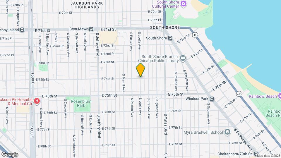 1728 E 70th St Map and Location Details