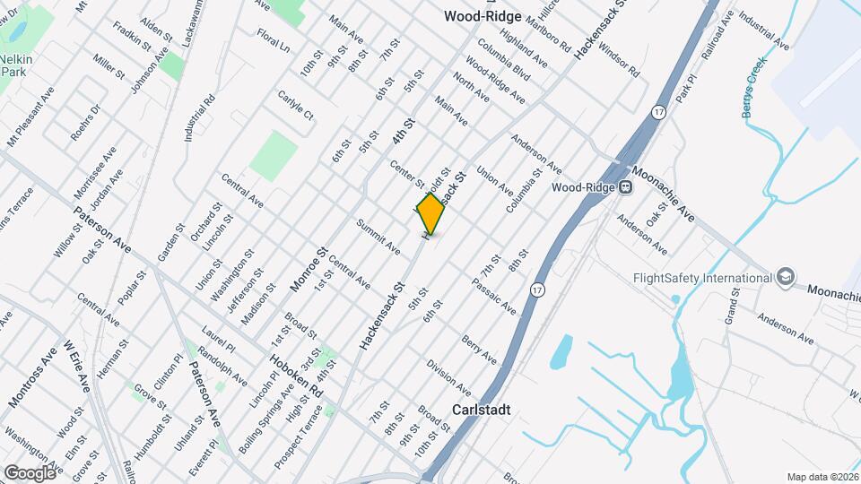 2 Hackensack St Map and Location Details