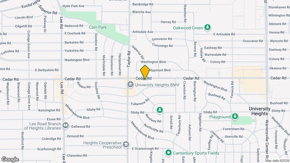 13518 Cedar Rd Map and Location Details