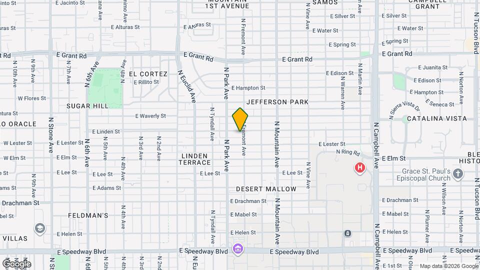1040 E Linden St Map and Location Details