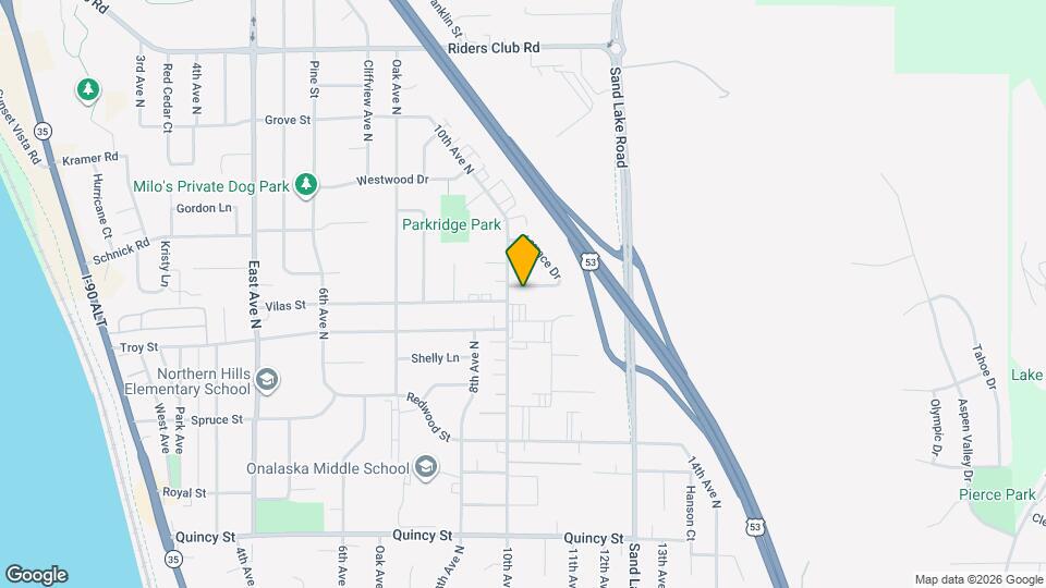 1004 Terrace Dr Mapa y Detalles de la Ubicación