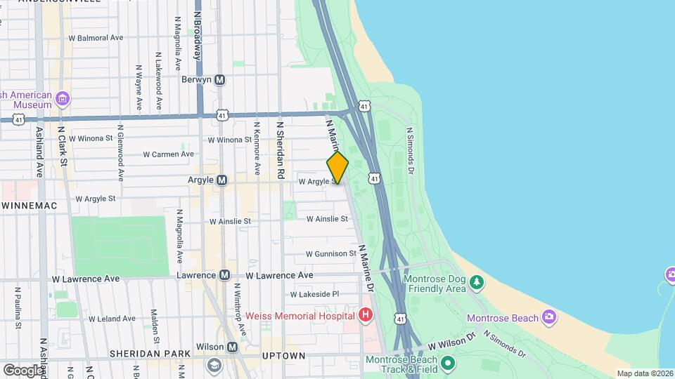 4960 N Marine Dr, Unit 1212 Map and Location Details