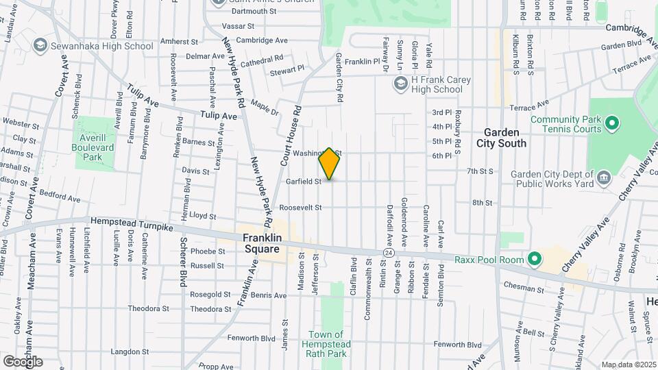 857 Garfield St Map and Location Details