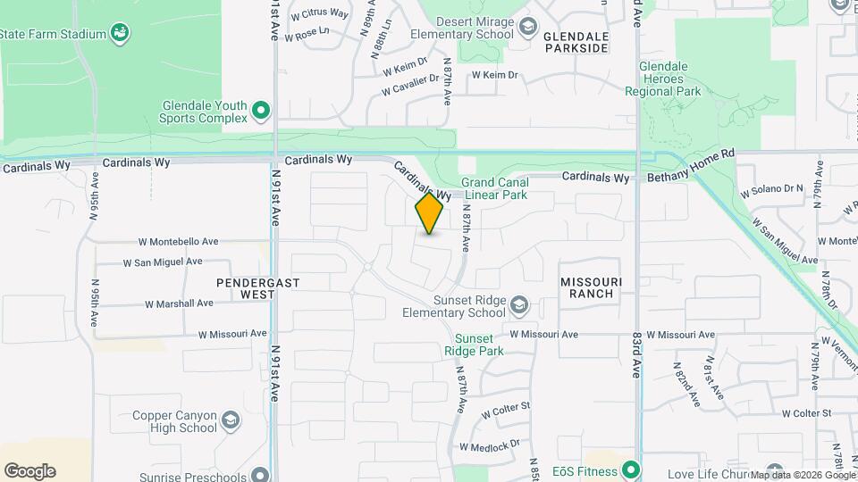8746 W Solano Dr Map and Location Details
