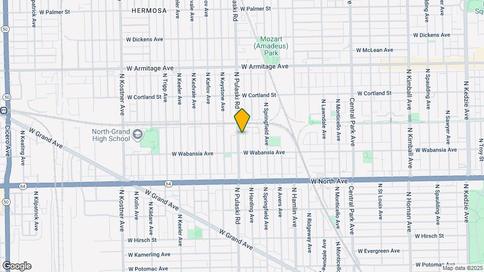 1735 N Pulaski Rd Map and Location Details