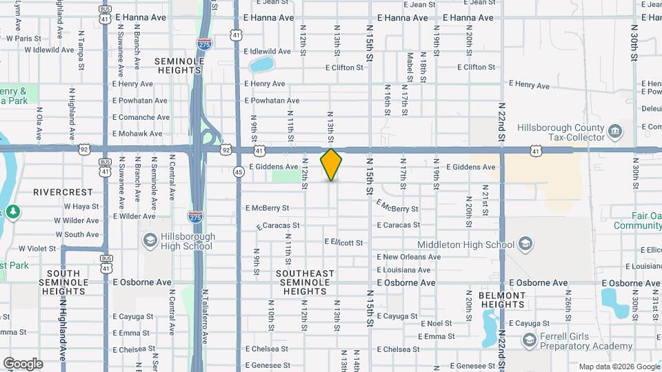 1219 E Frierson Ave Map and Location Details