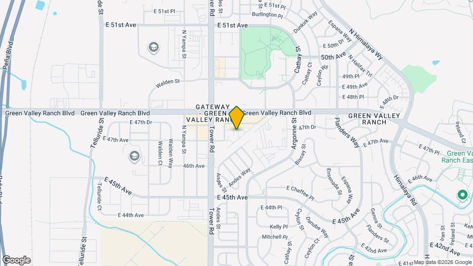 18596 E 47th Pl Map and Location Details