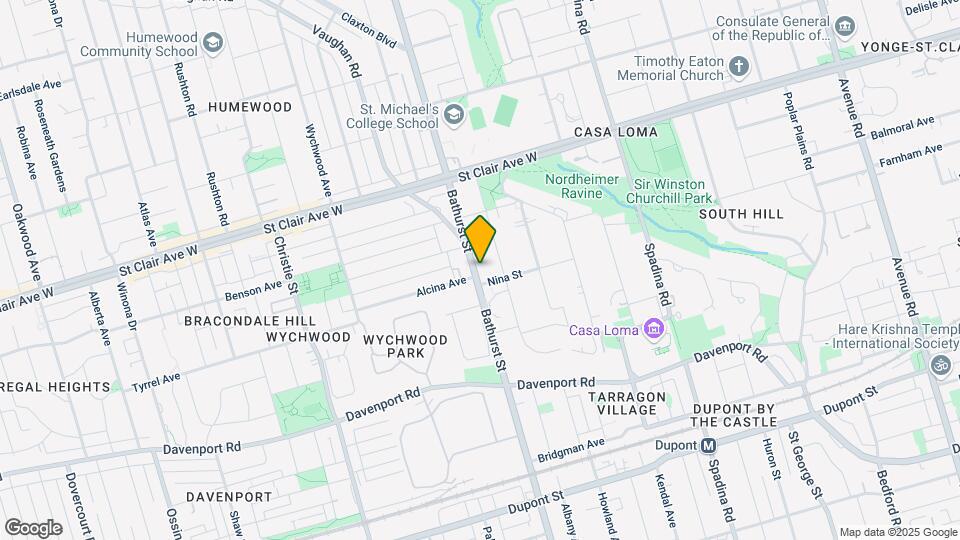 1365 Bathurst St Map and Location Details