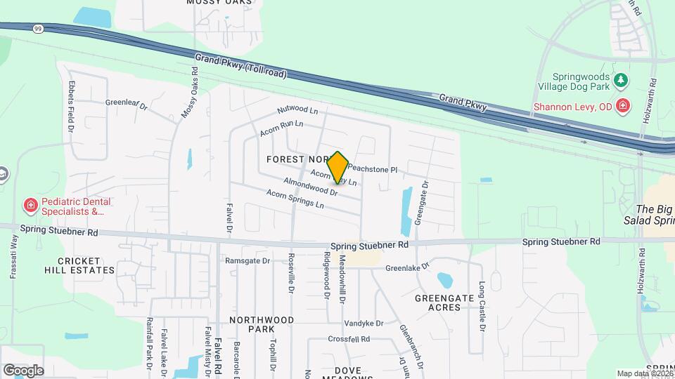 3434 Almondwood Dr Map and Location Details