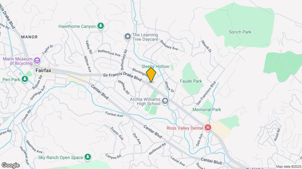 1382 Sir Francis Drake Blvd Map and Location Details