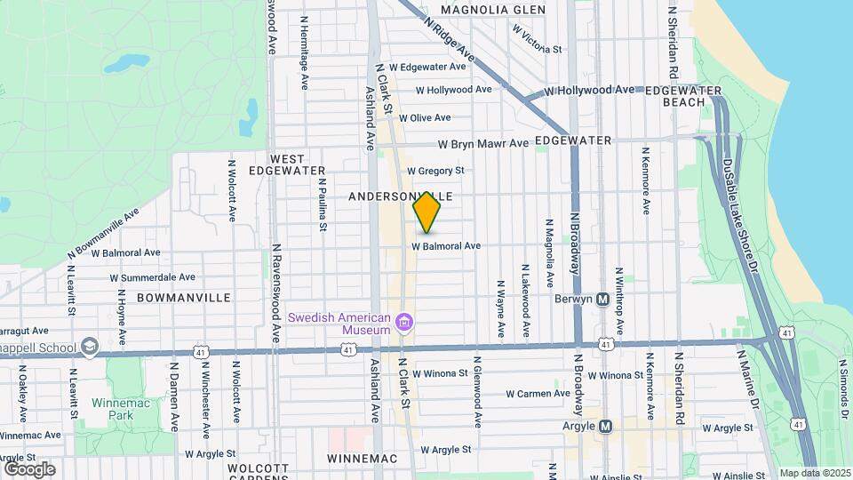 1458 W Balmoral Ave, Unit 2 Map and Location Details
