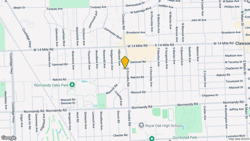 4423-4431 S Crooks Rd Mapa y Detalles de la Ubicación