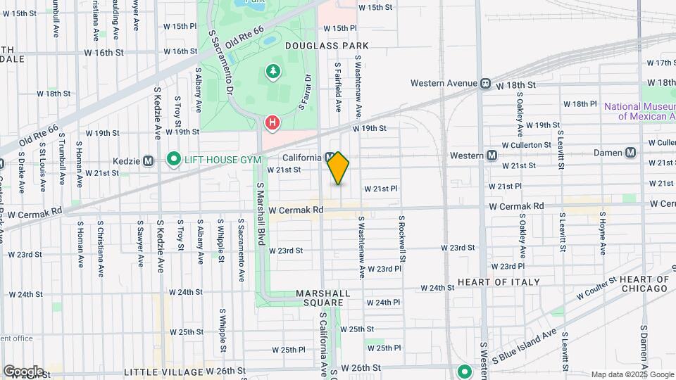 2132 S Fairfield Ave Map and Location Details