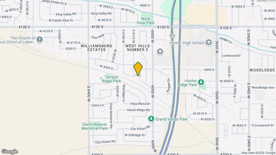 4342 S Jocelyn Way Map and Location Details