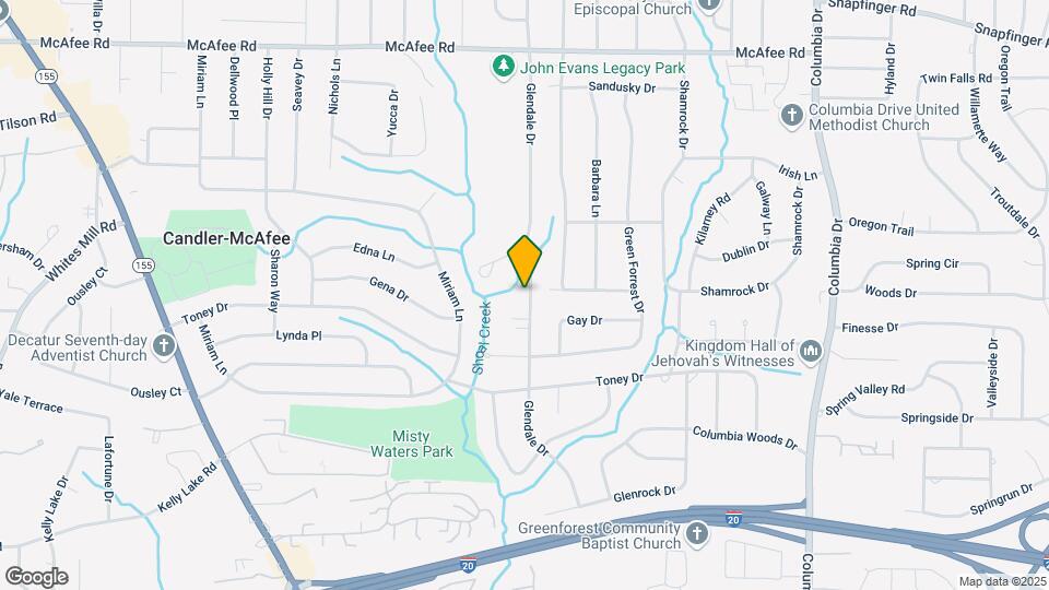 2241 Glendale Dr Map and Location Details