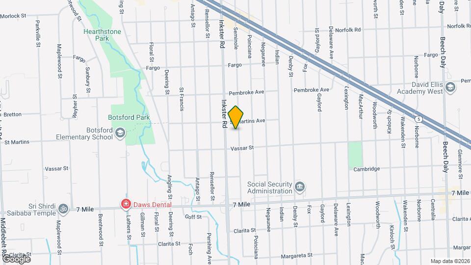 19465 Seminole Map and Location Details