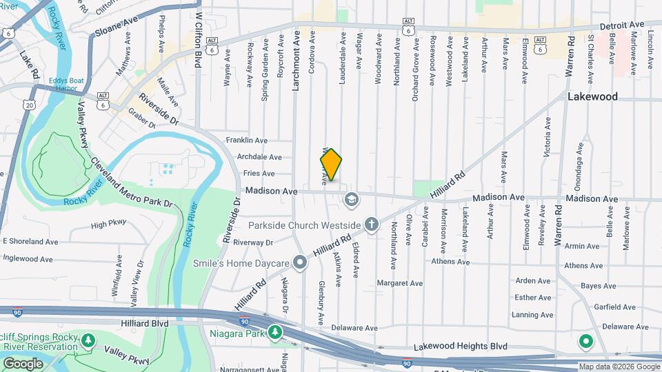 16812 Madison Ave Map and Location Details