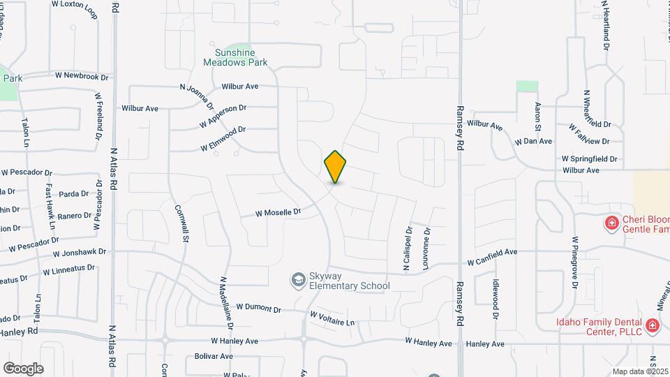 1520 W Moselle Dr Map and Location Details