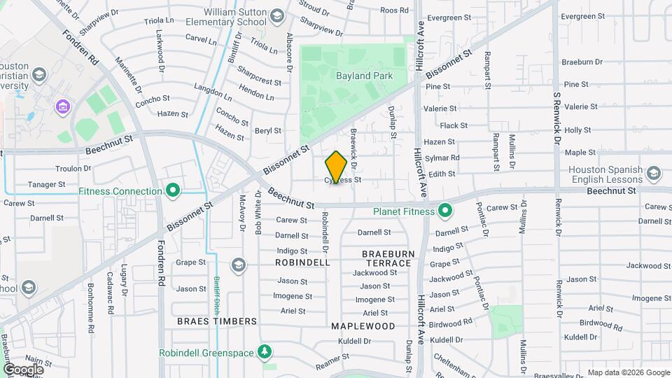 6021 Cypress St Map and Location Details