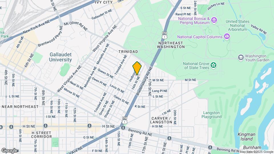 1208 16th St NE, Unit 3 Map and Location Details