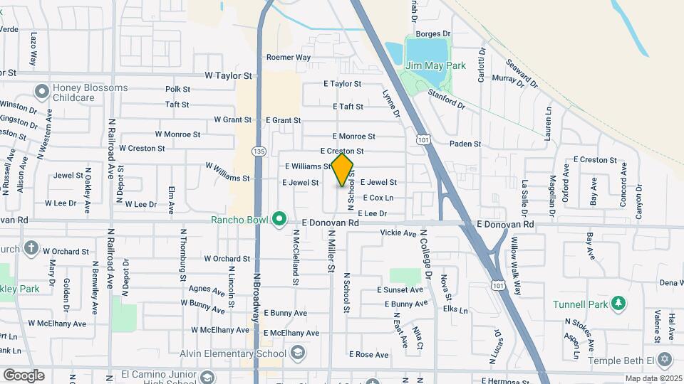 1644 N Miller St Map and Location Details